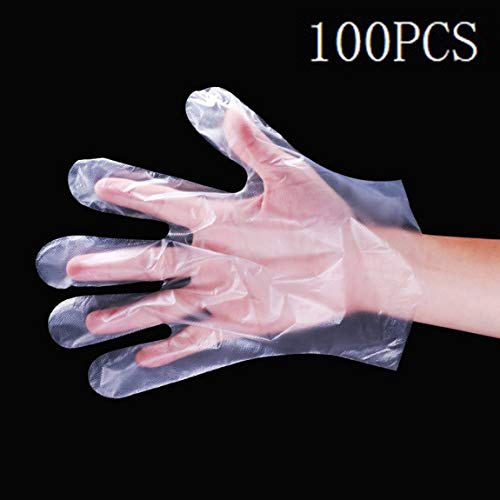 SeniorMar 100Pcs Disposable Transparent Pvc Gloves Beauty Tattoo Protective Gloves Labor Insurance Industrial Gloves Pvc Gloves
