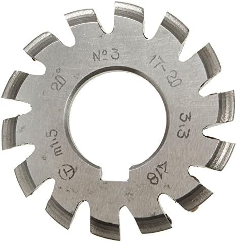 LLBB Module 1.5 PA20 Bore 22mm #1-8 HSS Involute Gear Milling Cutter (#3)