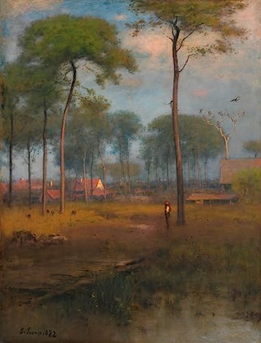 Affiche Toile Tôt le matin George Inness pour habiller un grand mur vide 60x90cm