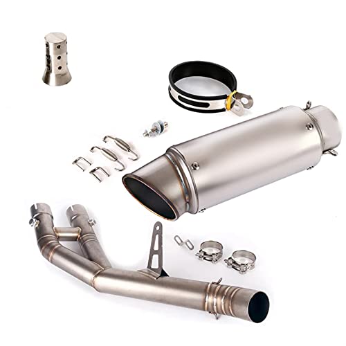 オートバイに適合するR1 YZF-R1 MT-10 FZ10 2015 2016 2017 2018 2019 2020 排気システムミッドリンク接続パイプマフラーテールベント先端取り外し可能な DB キラー