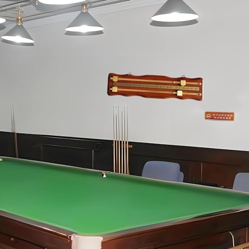 Tablero de puntuación de madera para anotar billar clásico 2