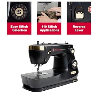 SINGER HD500 Classic Sewing Machine, Metal Plastic, Black