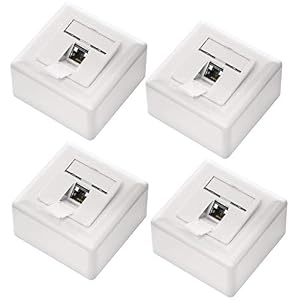 deleyCON – deleyCON CAT6a Universal Netzwerkdose 1x RJ45 Port geschirmt