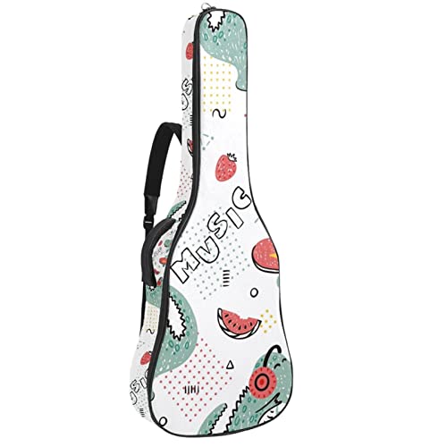 Housse guitare acoustique rose contre la pluie et le désordre