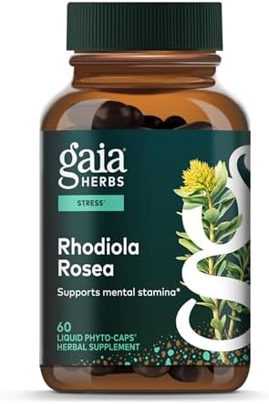 Gaia Herbs Rhodiola Rosea - Stress Support Supplement Traditional...