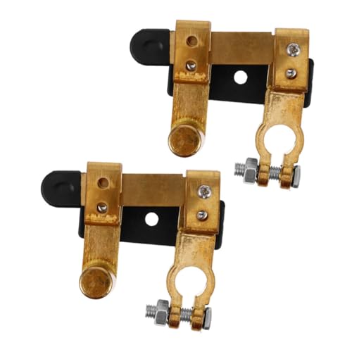 GLEAVI 2pcs Heavy Duty Truck Battery Disconnect Switch Pure Power Off Isolator for Various Vehicle Models Horizontal Design for Easy Installation and Versatile Application