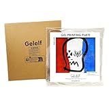 GELELF Upgraded Gel Printing Plate - No Aging & Bubbling, Reusable Square 6