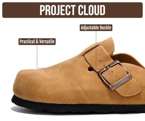 Image of 100% Genuine Leather Slip-on Footbed Clogs for Women - Fall Shoes for Women