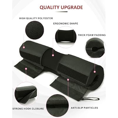 Barbell Squat Pad Nylon Padding AntiSlip- Thick Foam Barbell Pad for Squats Cushion, Lunges&Bar Padding for Hip Thrusts - Standard Weight Bar Pad - Provides Cushion to Neck Shoulders Training