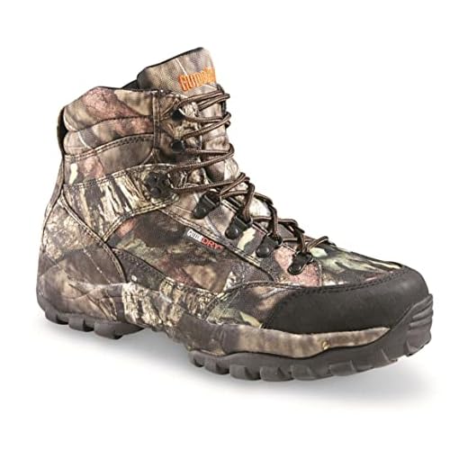 Guide Gear Men's Guidelight II 6" Uninsulated Waterproof Hunting Boots, Mossy Oak Break-Up Country, 11 2E (Wide)