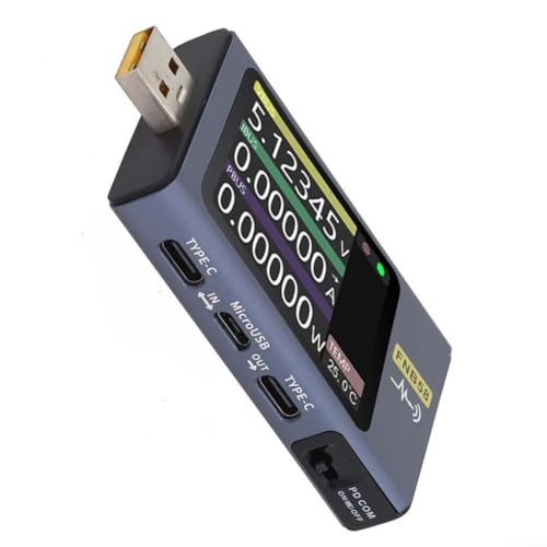 Voltmètre ampèremètre FNB58 bleu de charge rapide avec écran LCD 2.0 pouces - 4