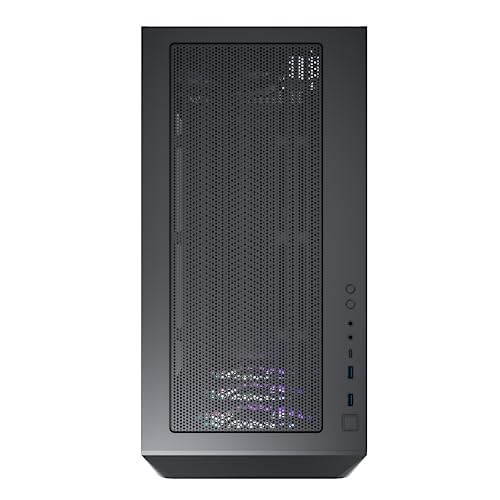 Image of Montech AIR 903 MAX, E-ATX Mid Tower Case, High Airflow, 3X 140mm ARGB PWM & 1x 140mm PWM Fans Pre-Installed, Tempered Glass Side Panel, Mesh Front, Type-C, Support 4090 GPUs, Black