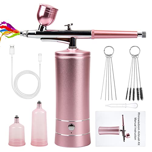 Airbrush-Kit Rechargeable Cordless Airbrush Compressor -Auto Handheld Airbrush Gun, Airbrush Set Portable Wireless Air Brush for Barber, Nail Art, Cake Decor, Makeup, Model Painting by rhinowisdom - Image 9