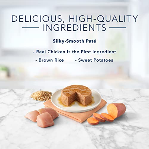 Image of Blue Buffalo Tastefuls Natural Pate Wet Cat Food,Chicken Entree 5.5-oz cans,(Pack of 48)