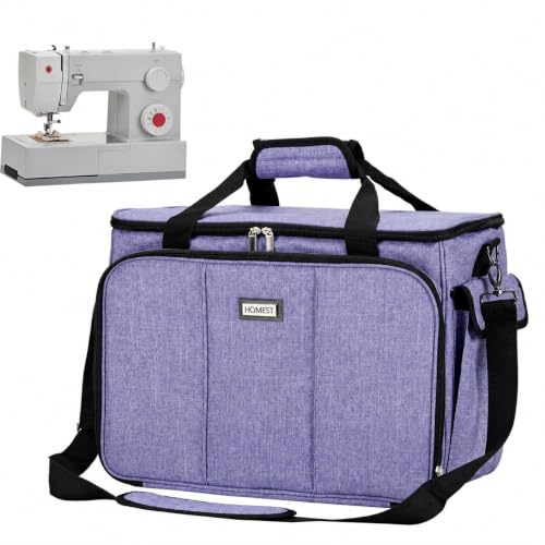 HOMEST Sewing Machine Carry Case, with Shoulder Strap and Front Pocket