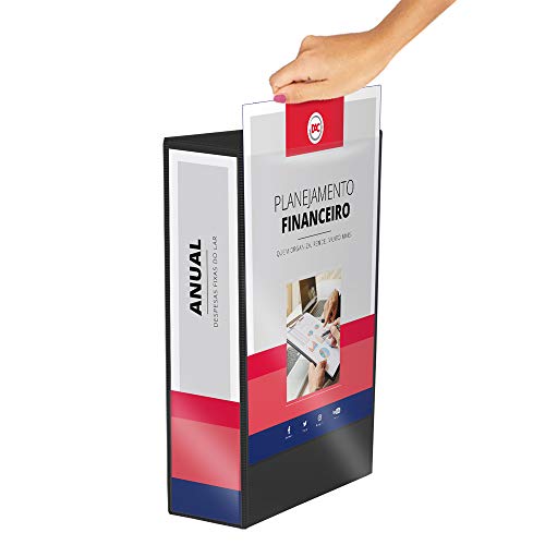 Fichário Universitario 4 Argolas Lombo 60Mm Preto, Dac, Fichário Universitario 4 Argolas Lombo 60Mm