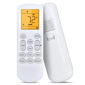 GOUYESHO Ersatz Fernbedienung passend für KESSER Klimaanlage Set Split 9000 BTU/h 12000 BTU/h