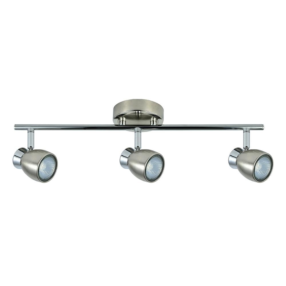 Réglette 3 x GU10 design nickel pour sublimer la décoration intérieure de votre salon