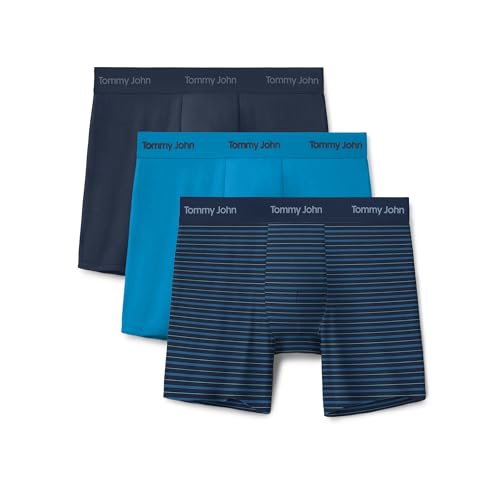 Image of Tommy John Men's Luxe Modal 6 inch Boxer Brief Underwear 3-Pack