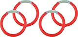 Storfisk fishing & more 2 oder 4 Ring Bissanzeiger Inklusive Knicklichter in Verschiedenen Variationen, Farbe :Rot, Stück:2 Stück