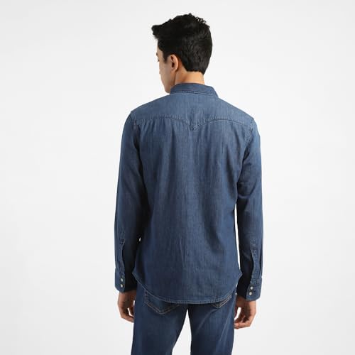 Image of Levi's Men's Solid Slim Fit Denim Shirt