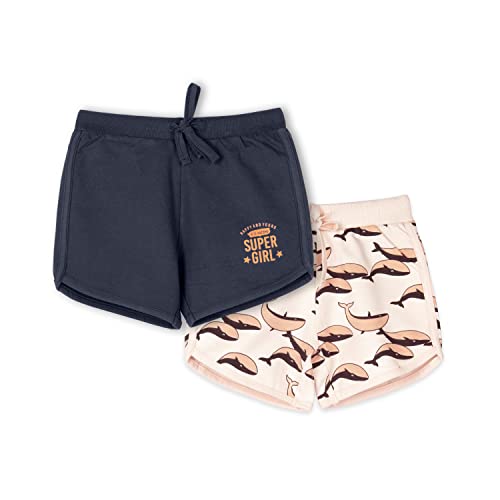 Image of Real Basics Premium Cotton Printed Shorts for Girls (Pack of 2)