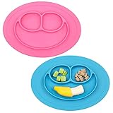 ◆[DIVERSIÓN Y AUTO ALIMENTACIÓN] El plato para bebé mantiene a su bebé entretenido y es perfecto para que los más pequeños aprendan a alimentarse por sí mismos. El diseño perfecto hará que los niños coman más y traigan alegría durante la hora de la comida.