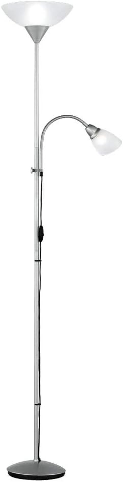 RL LIVE YOUR LIGHT Reality Lampen R4393-87 Schijnwerper, Met Leesarm, Zilverkleurig