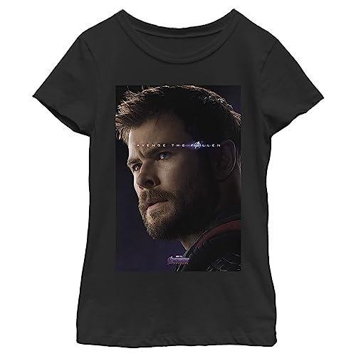 T-Shirt Thor Marvel Fille Noir XS - Vêtement Avengers Manches Courtes
