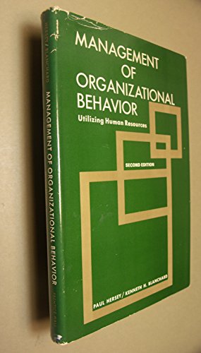 Management of Organizational Behaviour 0135487196 Book Cover