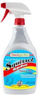 I Must Garden Squirrel Repellent: Protects Vehicles, Plants, Decking, & Furniture – Works on Chipmunks – 32oz Ready to Use