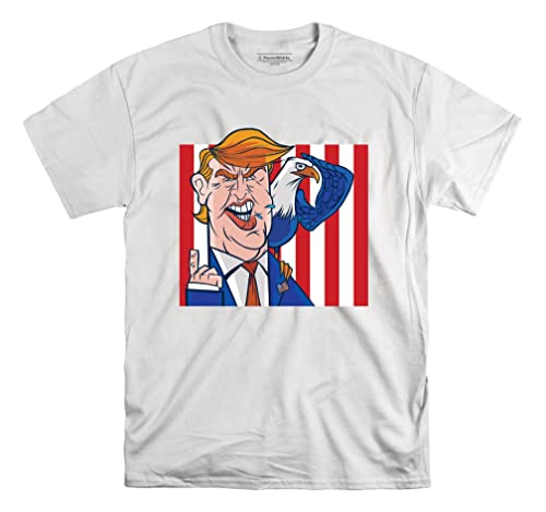 T-shirt Trump aigle USA blanc XL la solution pour un style décontracté unique