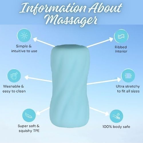 Image of Muscle Relaxation Massager, Waterproof Pain Relief Device (Sky Blue E1)