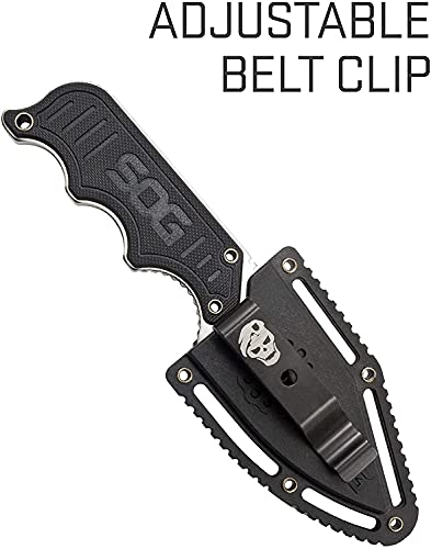 Sog NB1012-CP Small Fixed Blade Knife - Instinct Boot Knife, Edc Knife, Neck Knife, 2.3 Inch Full Tang Blade W/ Knife Sheath And Clip thumb #4