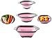 Colador plegable-colador de alimentos de silicona-escurridor de cocina plegable resistente al calor para pasta y verduras-vaporizador-apto para lavavajillas-3 piezas