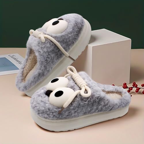 Image of VRITRAZ Women's Comfort Slip On Closed Toe Warm Winter House Clog Indoor Slipper