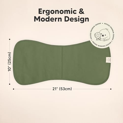 image for KeaBabies Organic Burp Cloths Baby Boy & Girl - 5-Pack Super Absorbent