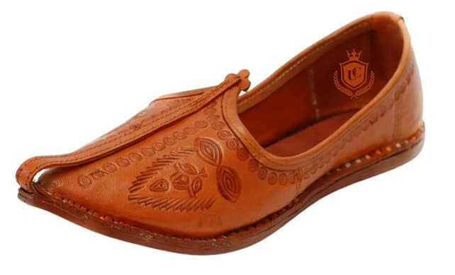 Unique Craft Mens Ethnic Genuine Leather Casual Servani Jutti/Mojadi for Men (Tan, 8) (B0CJCJX8DW) Amazon Price History, Amazon Price Tracker