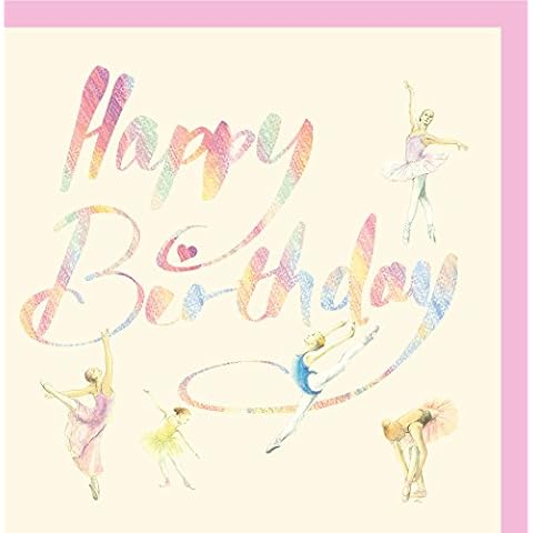 Ballet Dancer Ballerina Birthday Card by The Arty Penguin Cover