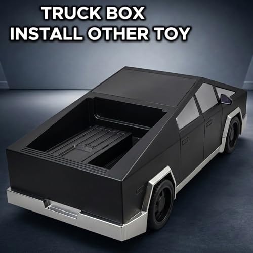 Image of NHR Tesla Cybertruck Remote Control Car Toy for Kids | 1:24 Scale Drift RC Car with Rechargeable Battery & 3D Lights | 2.4GHz Remote | Gift for Boys & Girls | Indoor & Outdoor Racing Car (Black)