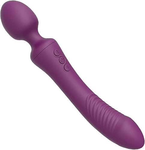 G Spot Massager- Doble extremo – 14 modos de vibración recargable vibrador consolador sensorial juguete sexual para mujer, doble motor, estimulador