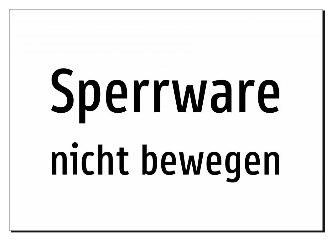 37090-DE-T-06 | Sperrware - nicht bewegen