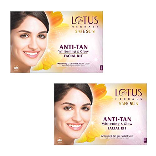 Lotus Herbals Safe Sun Anti Tan Whitening and Glow 4 in 1 Facial Kit 60g (Single Use) - Image 4