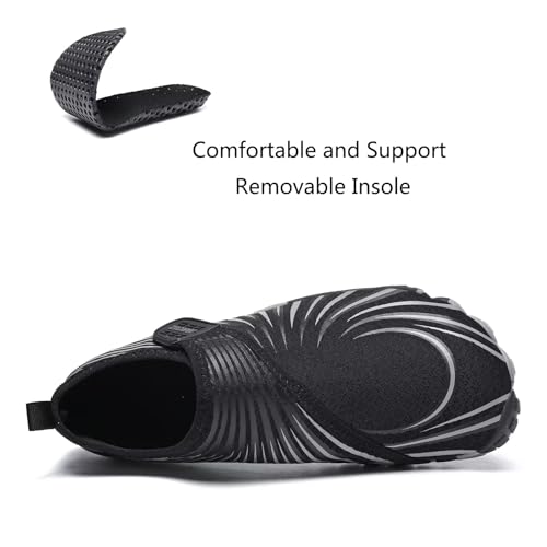 Jakcuz Athletic Water Shoes for Women Men Quick Dry Upstream Swimming Diving Beach Sport Walking Fashion Sneakers3