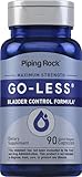 Piping Rock Maximum Strength Go-Less Bladder Control 90 Quick Release Capsules Dietary Supplement