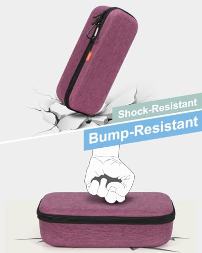 Image of Grape-Purple Large Carrying Case for 3M Littmann Stethoscopes, MDF Acoustica Stethoscopes - Hard Shell Stethoscope Bag Universal Travel Carrying Case for Doctor, Nurse Accessories, Medical Tools