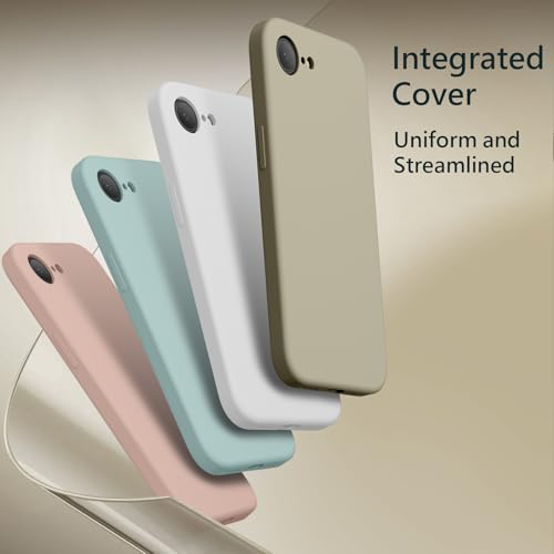 Image of FireNova Magnetic for iPhone 17e Case /iPhone 16e Case, Compatible with MagSafe, [Silicone Camera Protection] Microfiber Lining Phone Case, 6.1 inch, Khaki