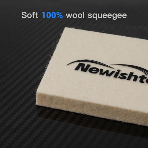 Image of NEWISHTOOL Wool Felt Squeegee for Window Tinting, 2 Sizes Shrink Wool Squeegee, Scratch-Free Soft Window Tint Applicator