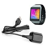 USB Charging Dock Cable Charger Adapter Cradle for Samsung Gear Live SM-R382 Smart Watch Black