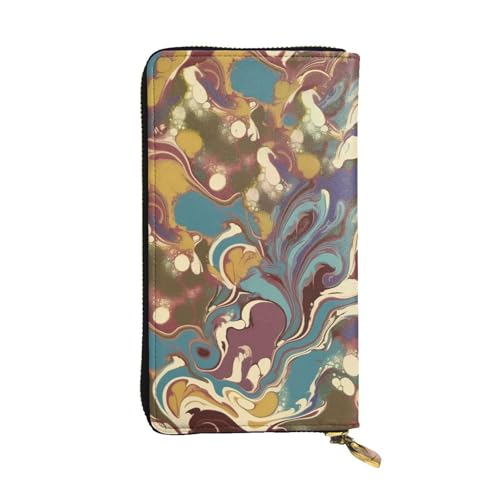 Long sac à main de voyage zippé pour organiser vos cartes de crédit en déplacement